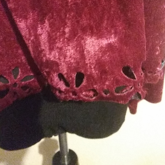 💜5/$25💜16W Velvet top. - Picture 2 of 3